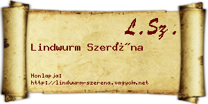 Lindwurm Szeréna névjegykártya