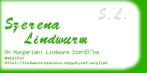 szerena lindwurm business card